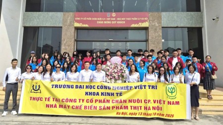 Khoa Kinh tế – Trường Đại học Công nghiệp Việt Trì đưa 300 sinh viên tham gia thực tế doanh nghiệp